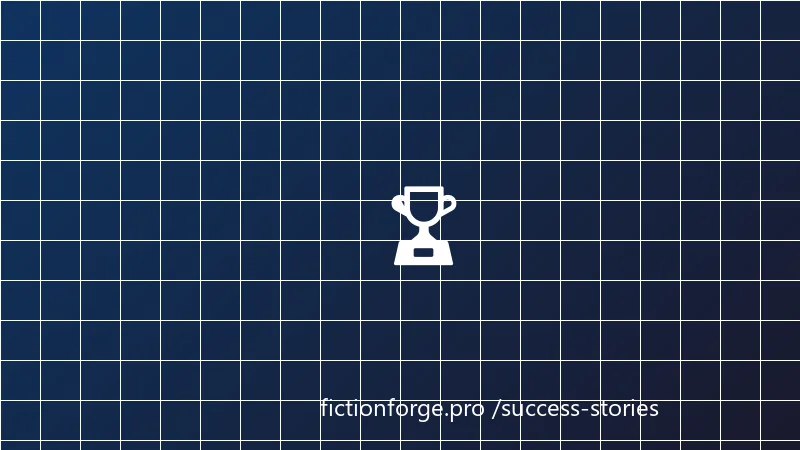 FictionForge community milestones and writer statistics dashboard