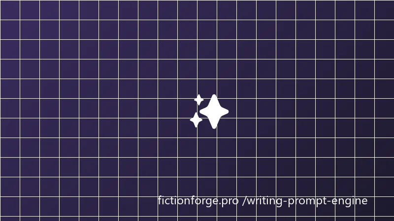 FictionForge prompt engine showing genre filters, saved prompts, and AI-generated results